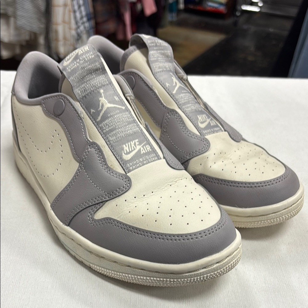Nike Air Jordan 1 retro low Women’s Gray and Cream Sneakers